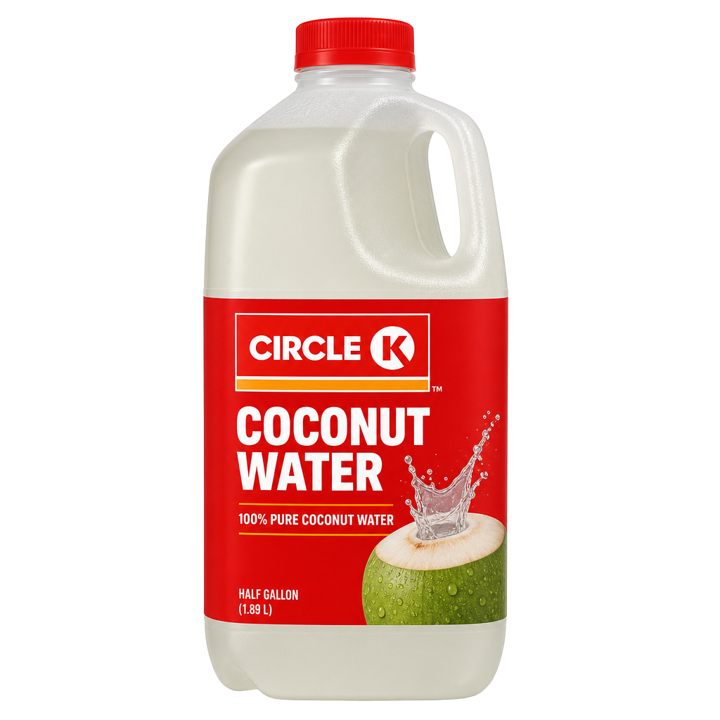 Circle K Coconut Water Original — half-gallon handled jug